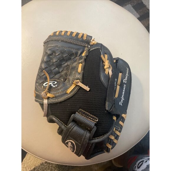 Rawlings PL10MB black 10” youth Tee Ball Little League baseball glove - Picture 1 of 5